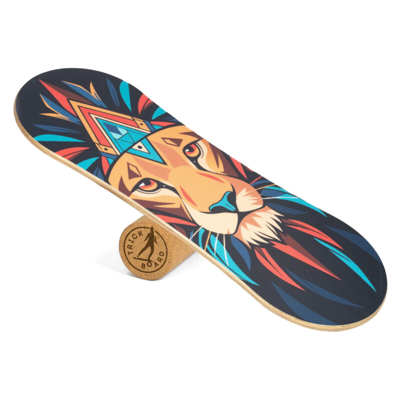 Trickboard Balance Board Large Lion z korkowym wałkiem